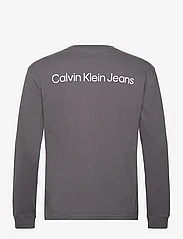Calvin Klein Jeans - INSTITUTIONAL LS GRAPHIC TEE - basic t-shirts - dark grey - 1