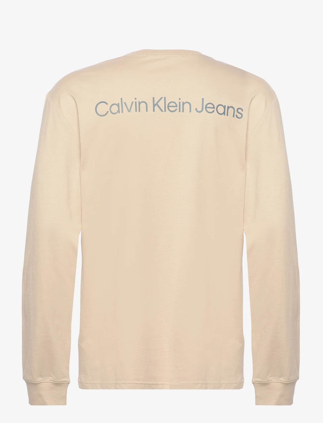Calvin Klein Jeans - INSTITUTIONAL LS GRAPHIC TEE - basic t-shirts - warm sand - 1