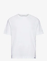 Calvin Klein Jeans - WOVEN TAB TEE - t-shirts - bright white - 0