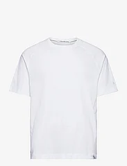 Calvin Klein Jeans - WOVEN TAB TEE - perus t-paidat - bright white - 0