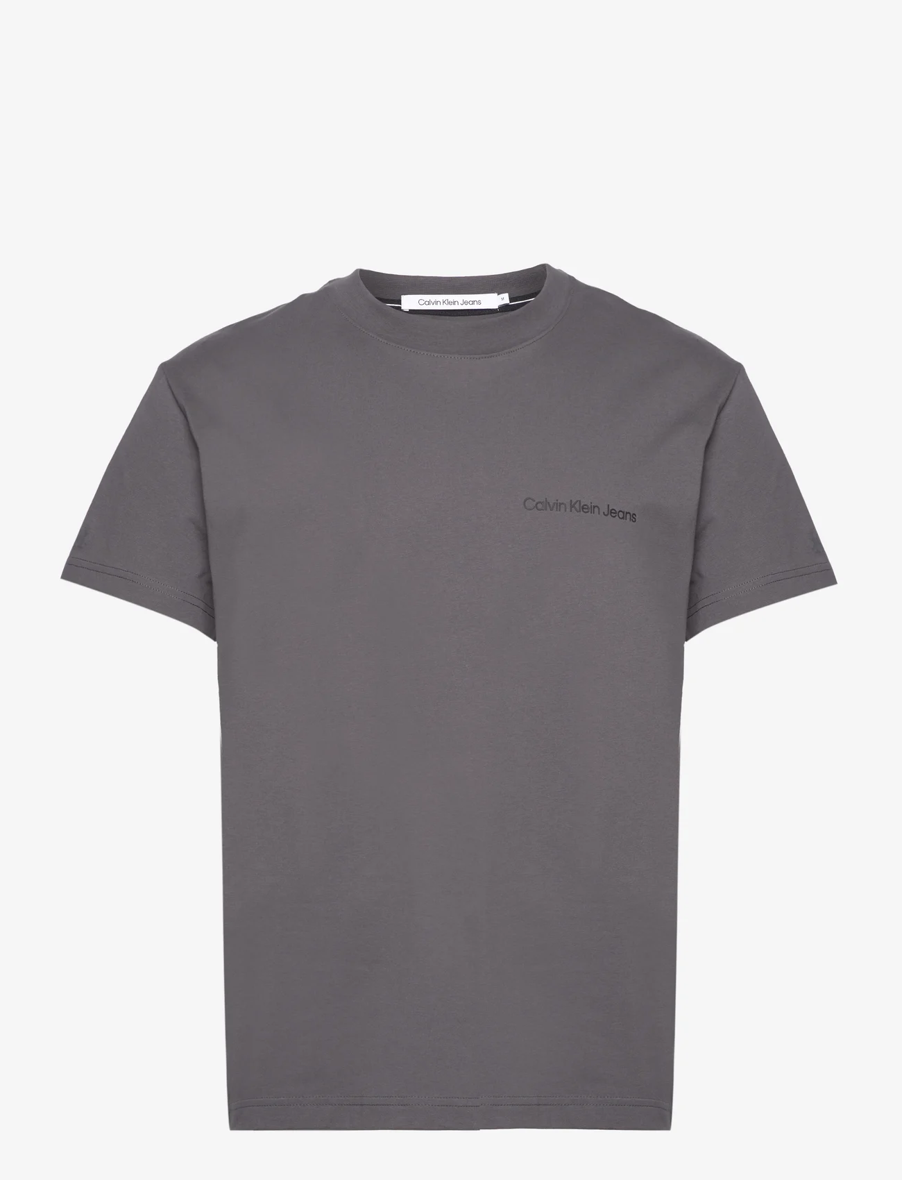 Calvin Klein Jeans - INSTITUTIONAL TEE - basic t-shirts - dark grey - 0