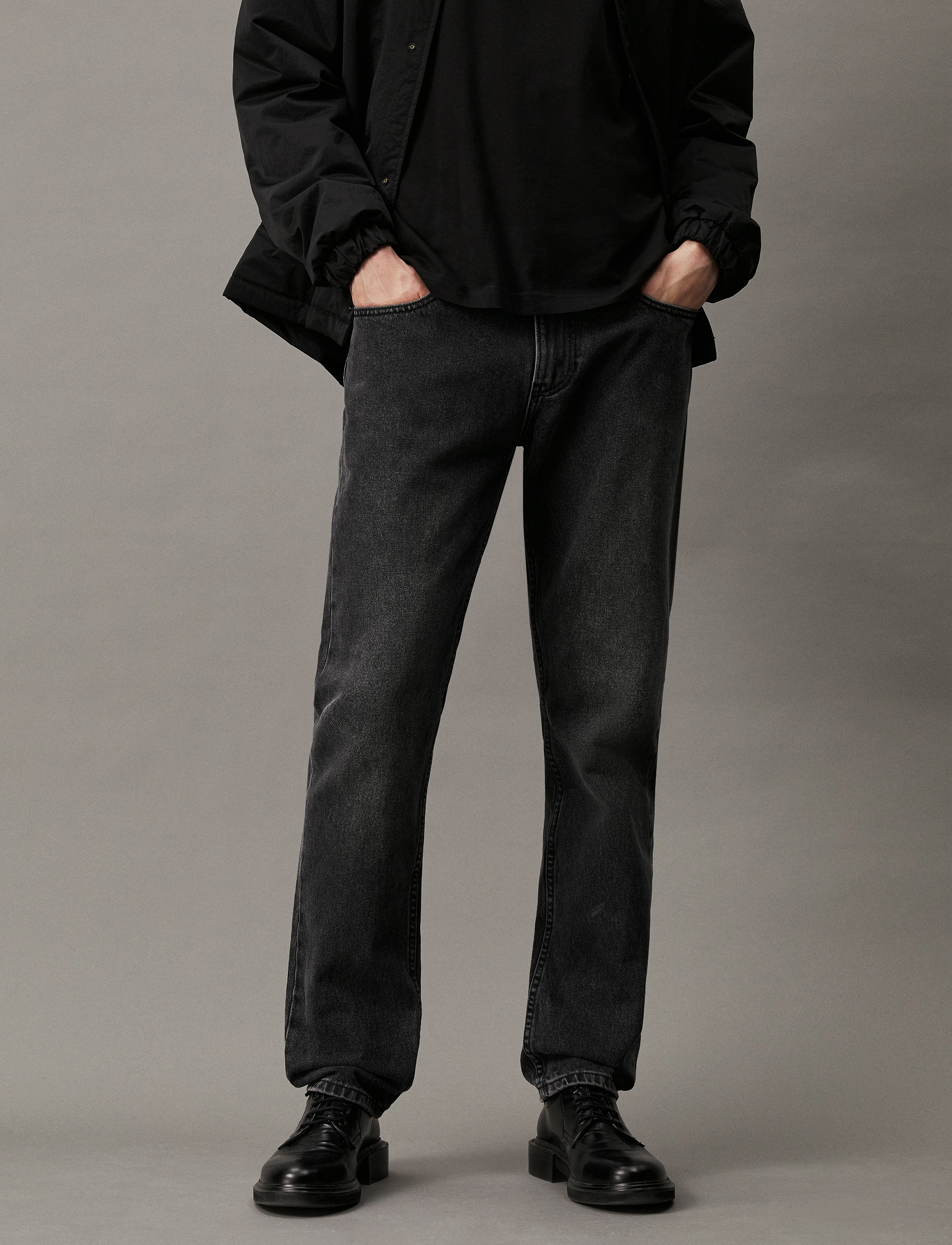 Calvin Klein Jeans - AUTHENTIC STRAIGHT - denim black - 2