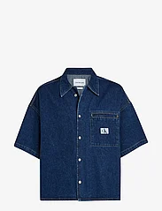 Calvin Klein Jeans - RELAXED SHORT SLEEVE SHIRT - basic skjortor - denim dark - 0