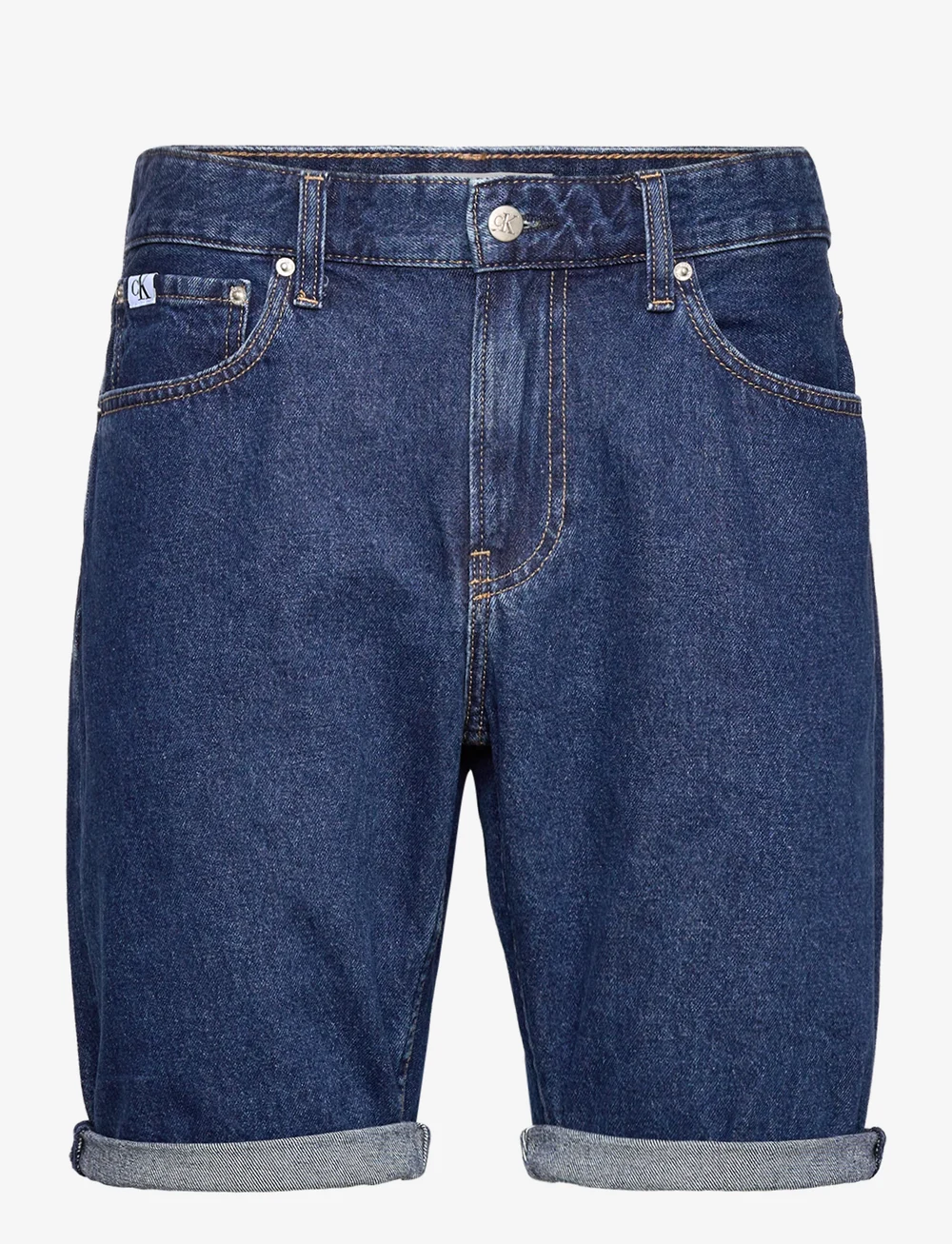 Calvin Klein Jeans - REGULAR SHORT - jorts - denim dark - 0