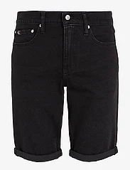 Calvin Klein Jeans - SLIM SHORT - džinsa šorti - denim black - 0