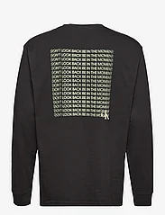 Calvin Klein Jeans - STACKED SLOGAN LS TEE - langærmede t-shirts - ck black - 1