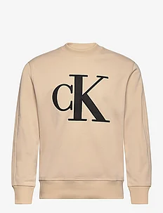 PERFORATED MONOLOGO CREW NECK, Calvin Klein Jeans
