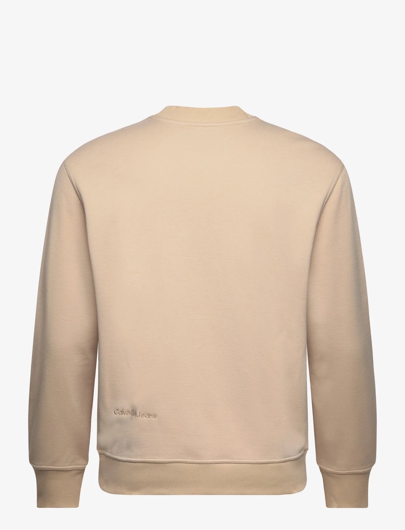 Calvin Klein Jeans - PERFORATED MONOLOGO CREW NECK - sweatshirts - warm sand - 1