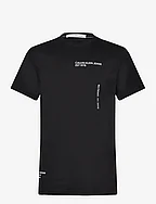 MULTIPLACEMENT TEXT TEE - CK BLACK