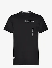 Calvin Klein Jeans - MULTIPLACEMENT TEXT TEE - lowest prices - ck black - 0