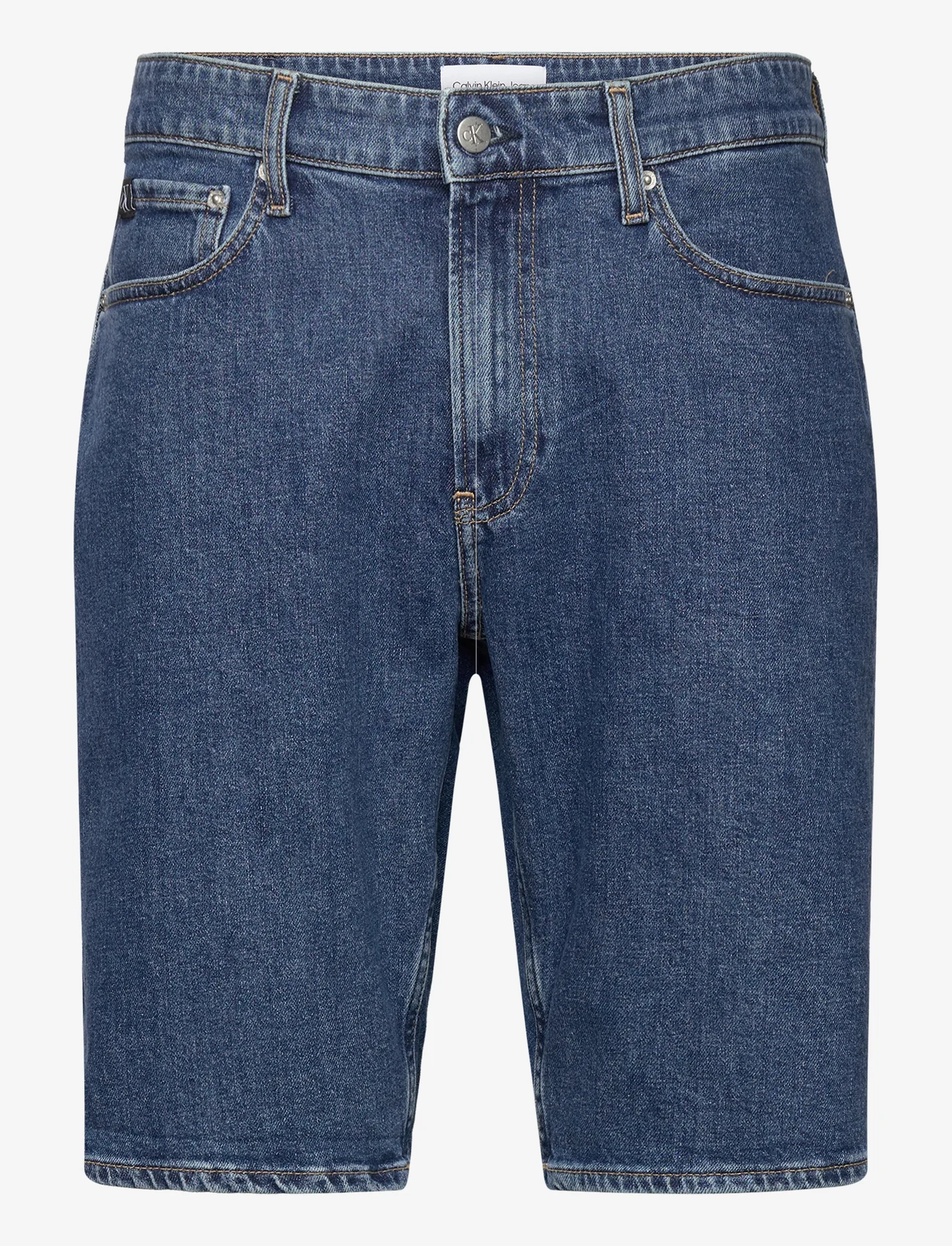 Calvin Klein Jeans - REGULAR SHORT CKUNFILTERED - jeans shorts - denim dark - 0
