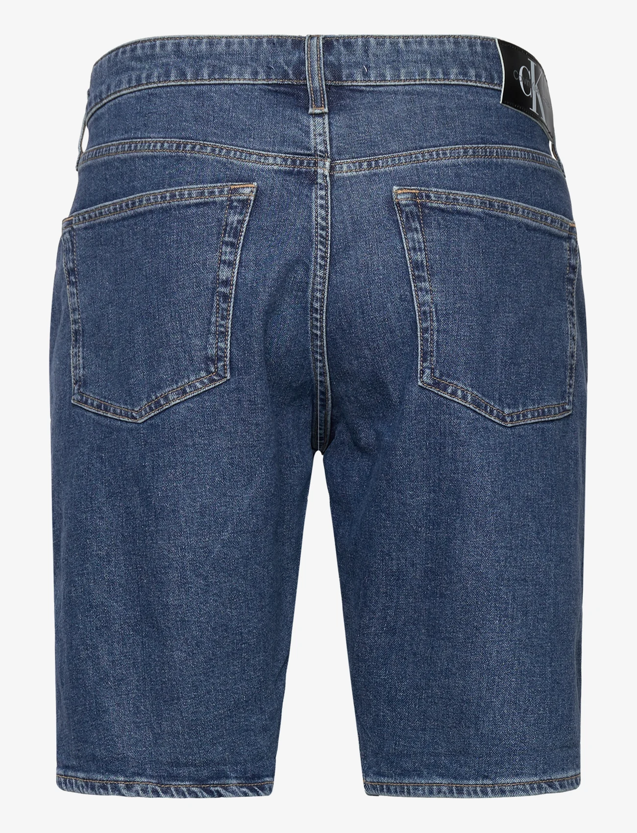 Calvin Klein Jeans - REGULAR SHORT CKUNFILTERED - džinsa šorti - denim dark - 1