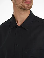 Calvin Klein Jeans - LINEN SS SHIRT - podstawowe koszulki - ck black - 3
