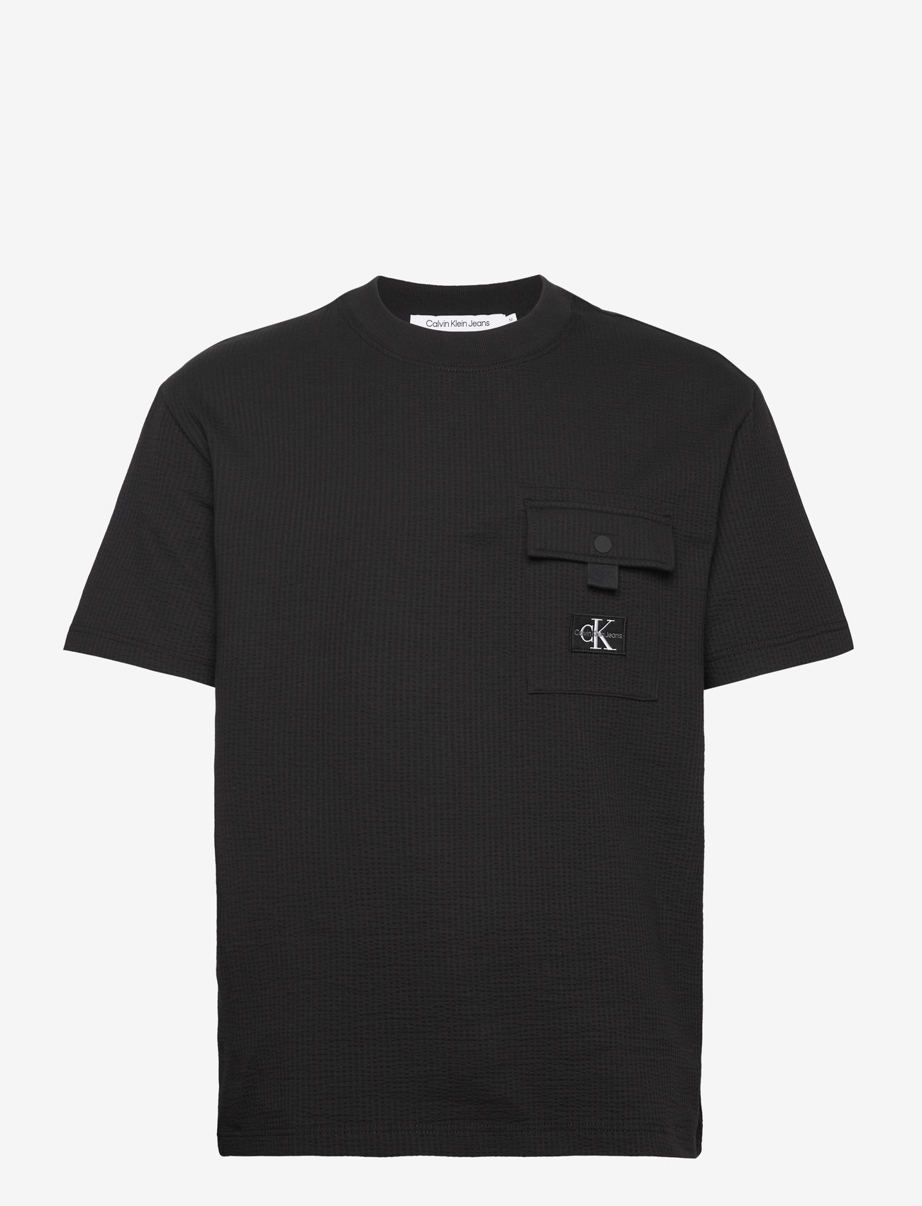 Calvin Klein Jeans - TEXTURE POCKET SS TEE - ck black - 0