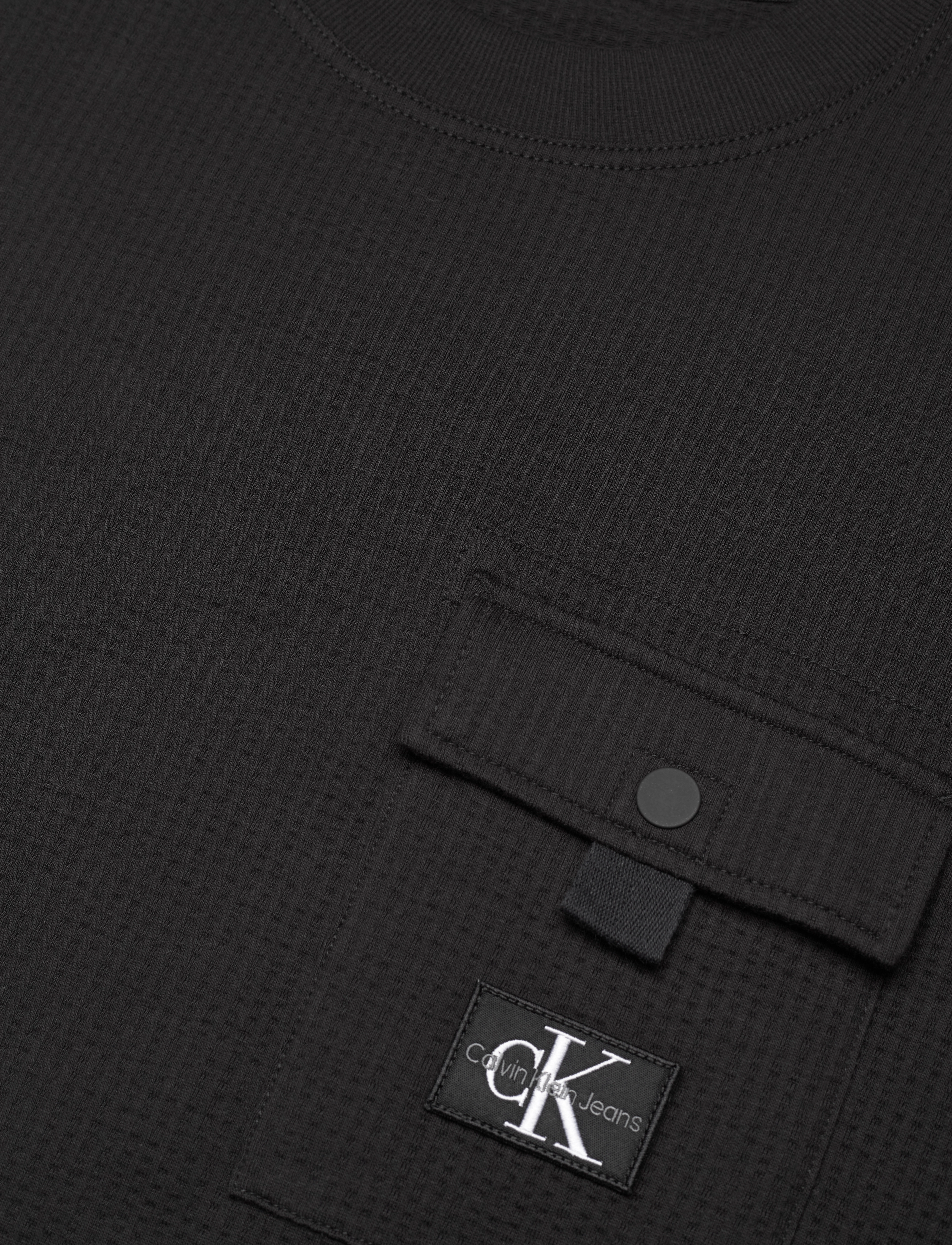 Calvin Klein Jeans - TEXTURE POCKET SS TEE - ck black - 2