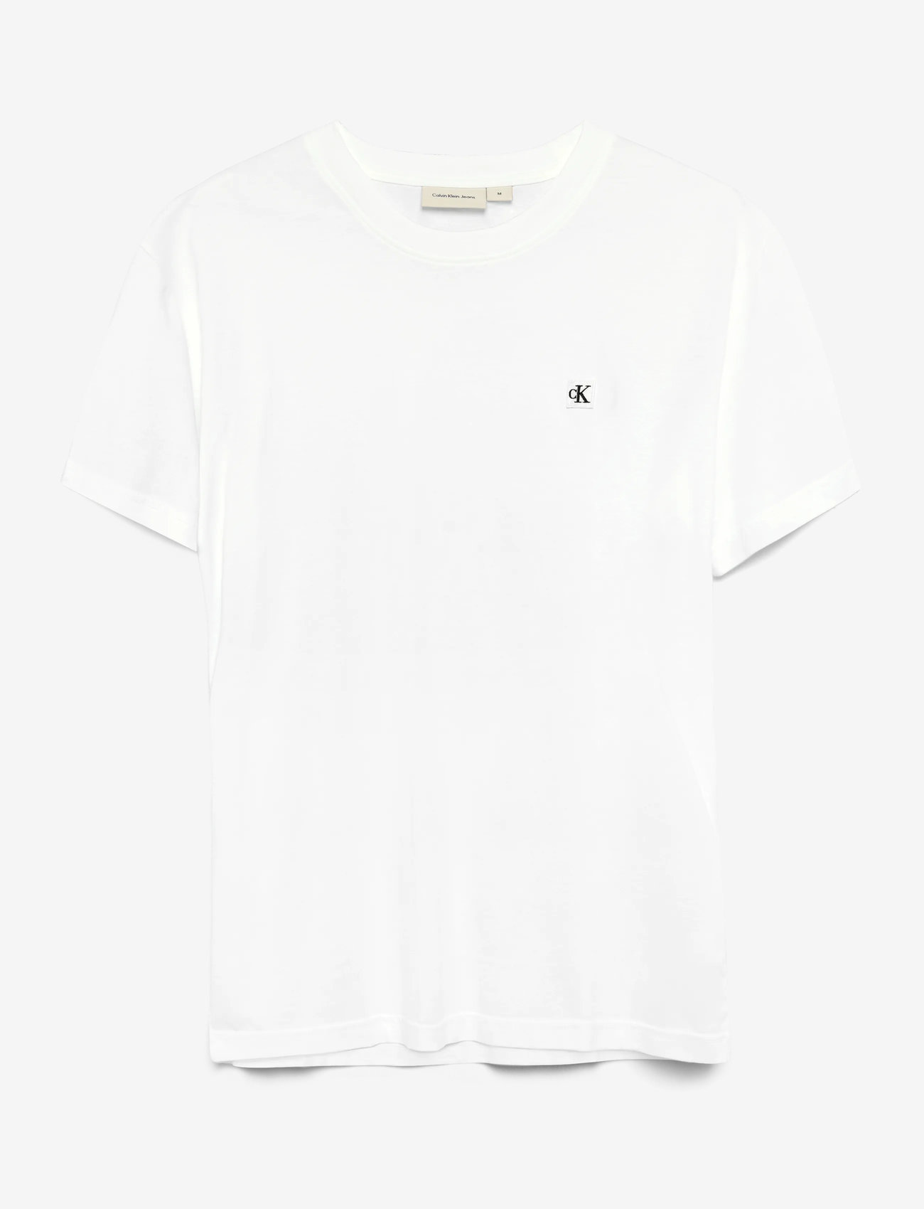 Calvin Klein Jeans - CK EMBRO BADGE TEE - kortärmade t-shirts - bright white - 1