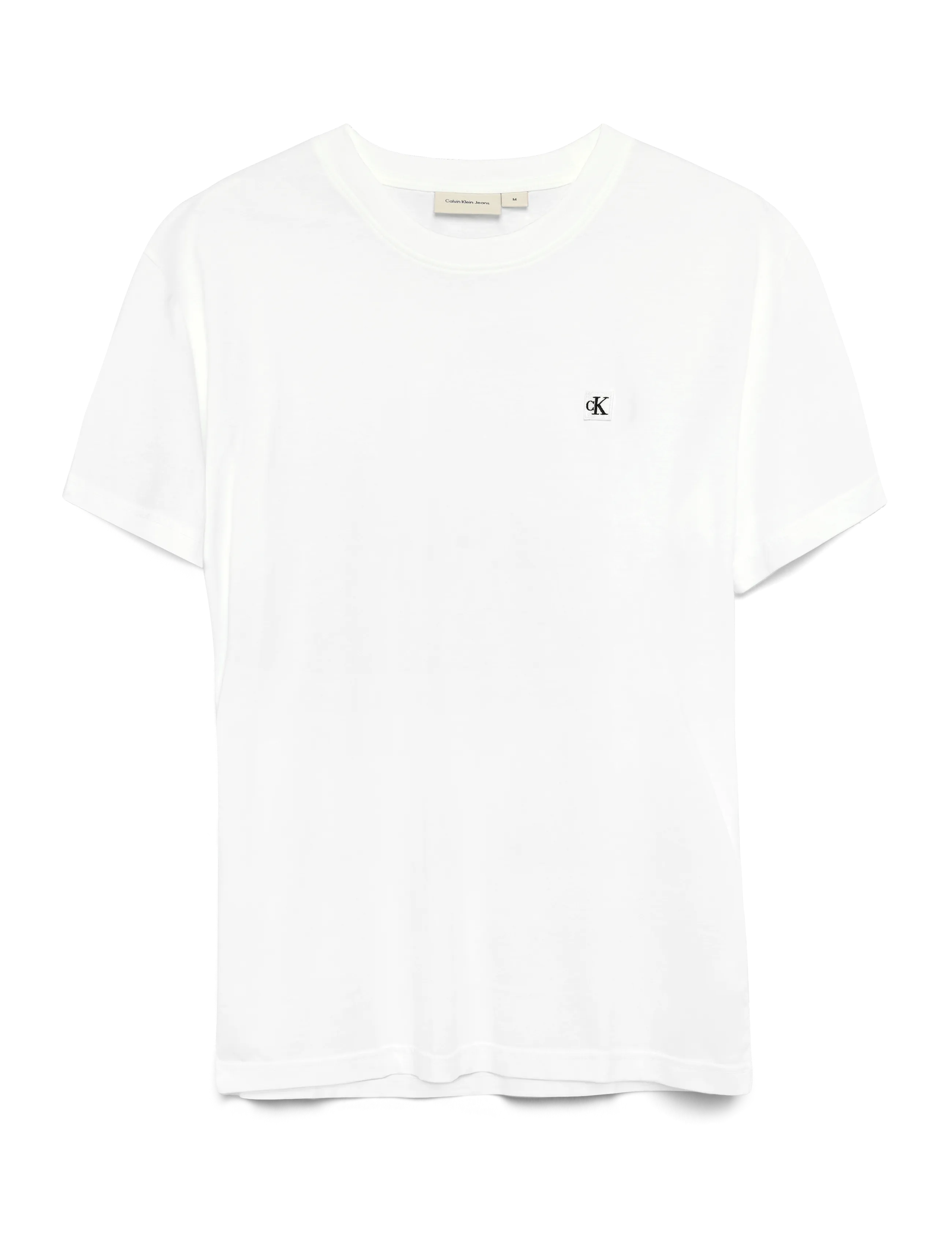 CK EMBRO BADGE TEE - BRIGHT WHITE