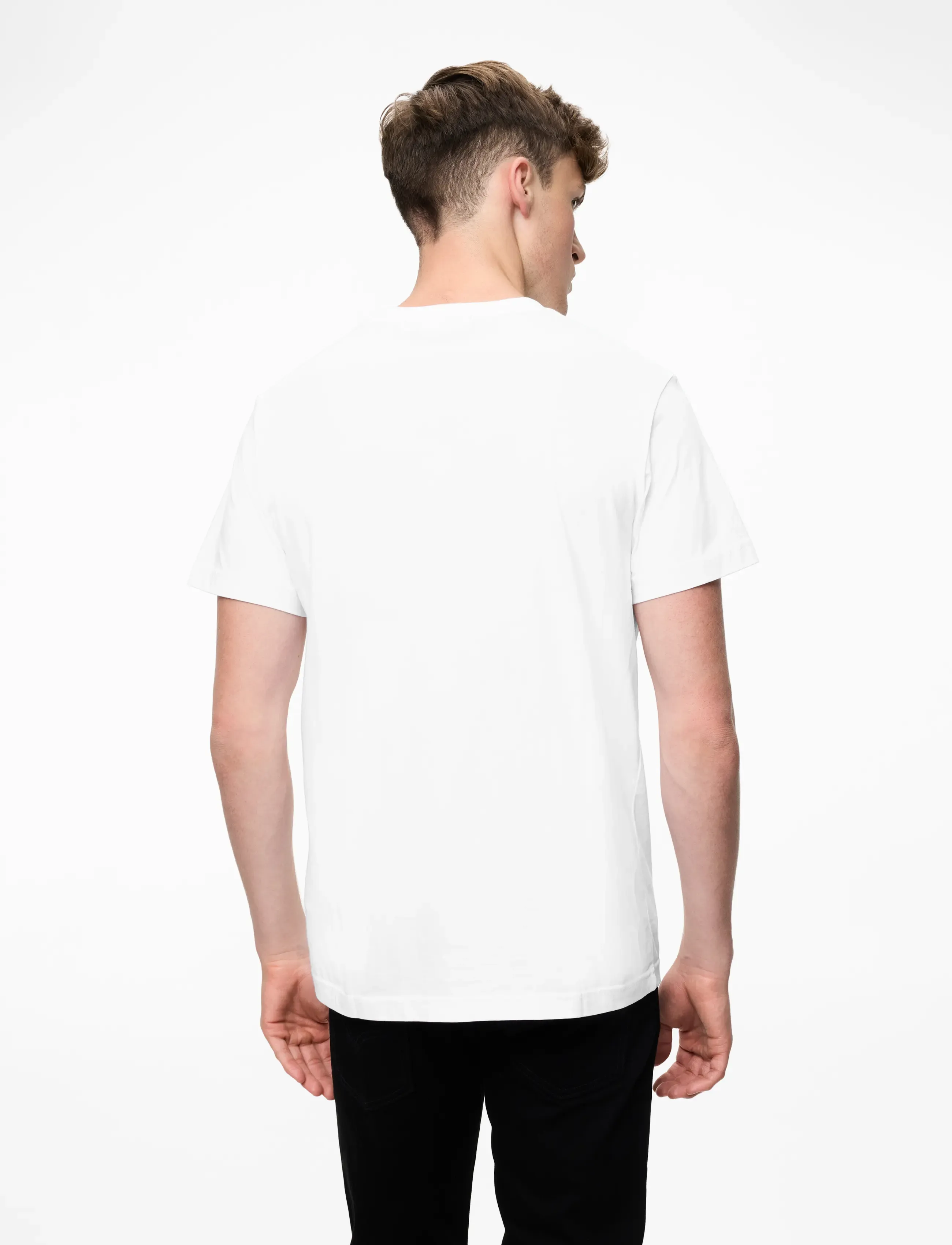 Calvin Klein Jeans - CK EMBRO BADGE TEE - short-sleeved t-shirts - bright white - 4