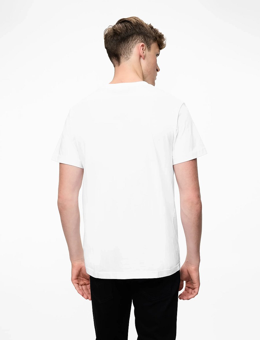 Calvin Klein Jeans - CK EMBRO BADGE TEE - lyhythihaiset - bright white - 4