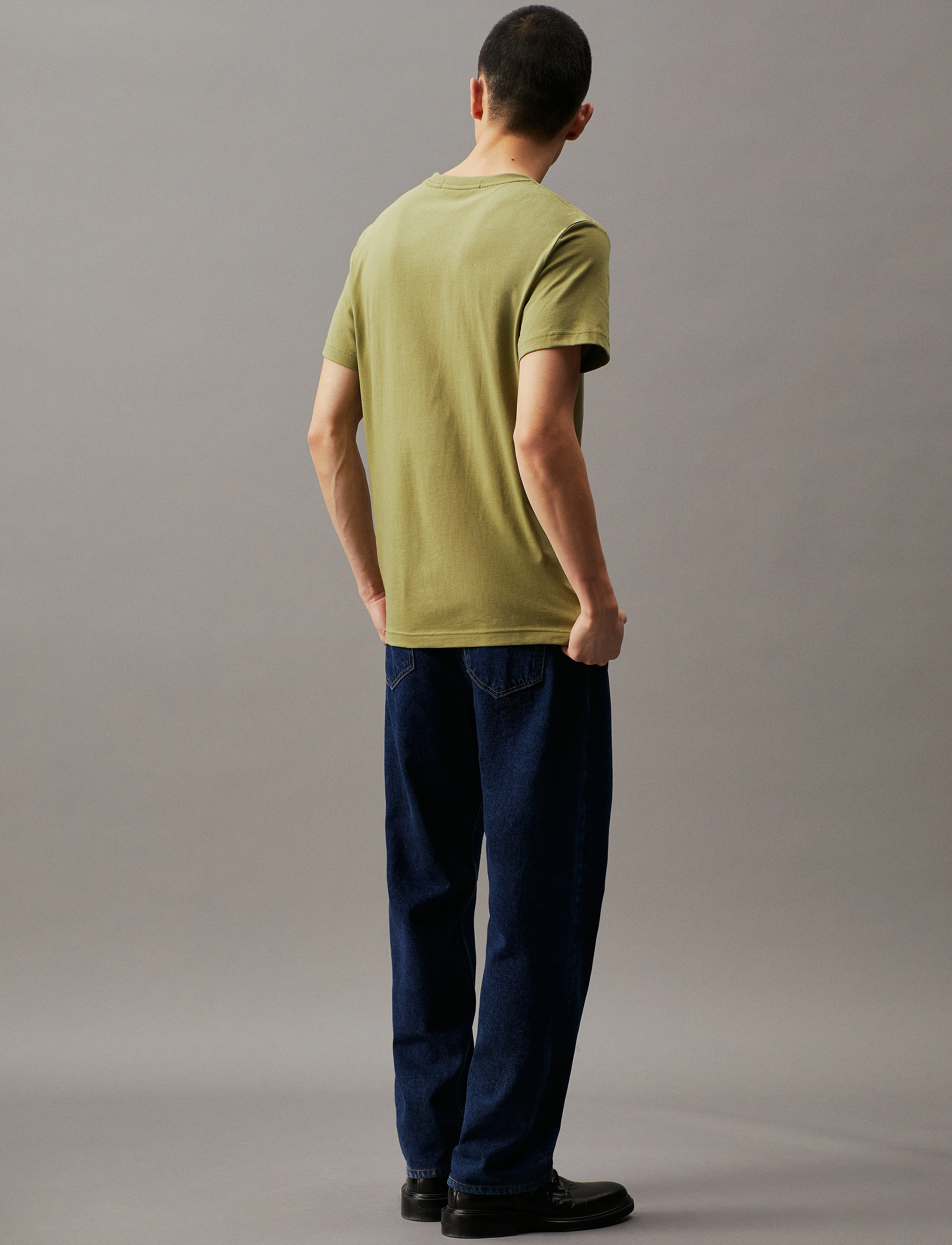 Calvin Klein Jeans - CK EMBRO BADGE TEE - laveste priser - dark juniper - 3