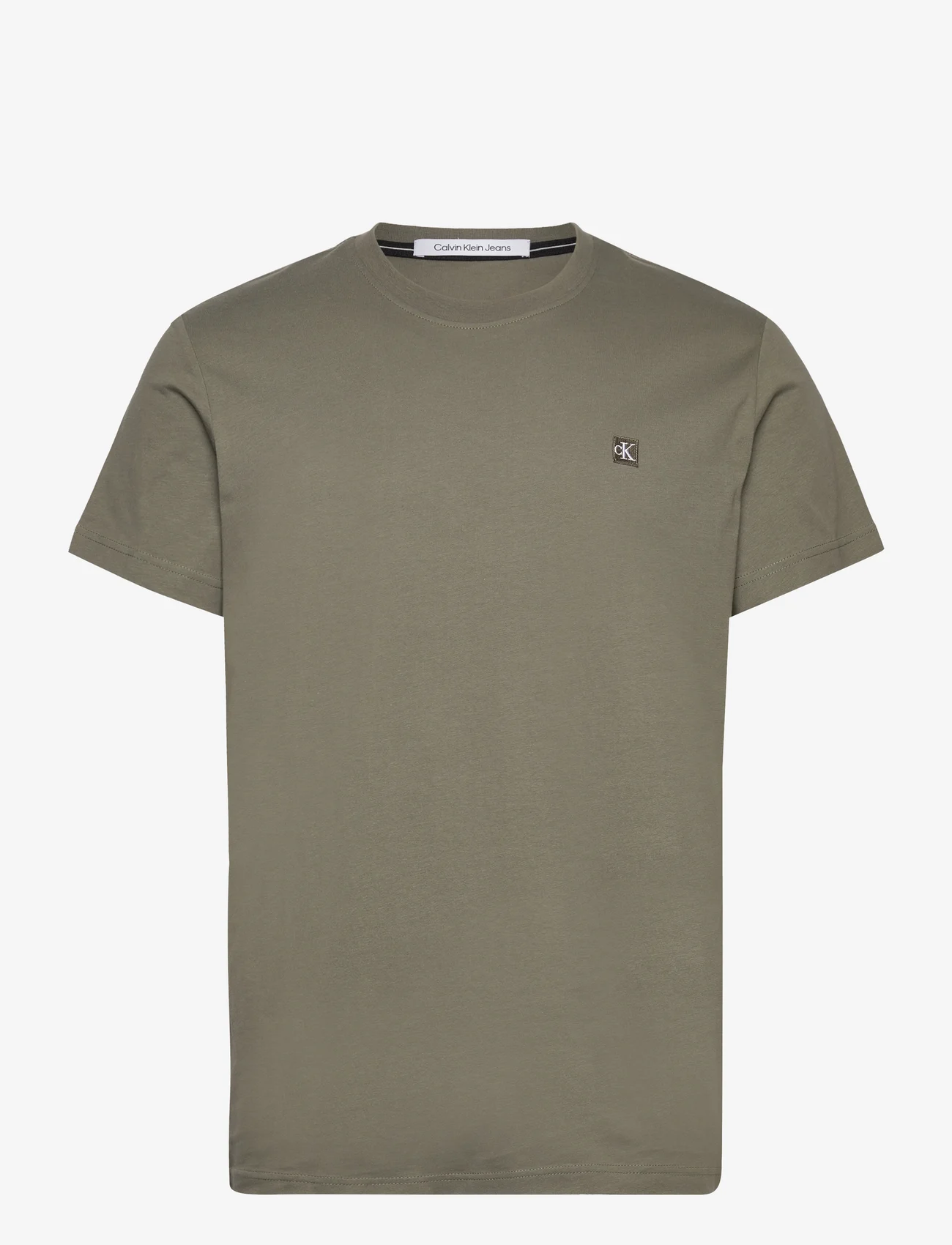 Calvin Klein Jeans - CK EMBRO BADGE TEE - basic t-shirts - dusty olive - 0