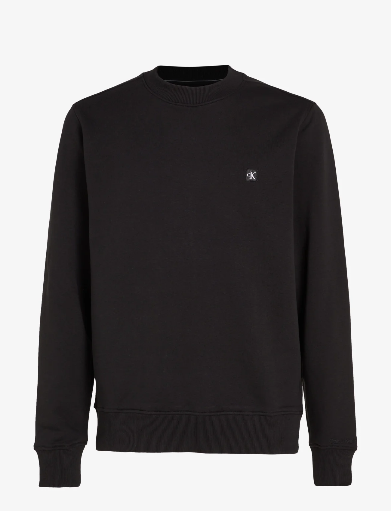 Calvin Klein Jeans - CK EMBRO BADGE CREW NECK - sportiska stila džemperi - ck black - 1