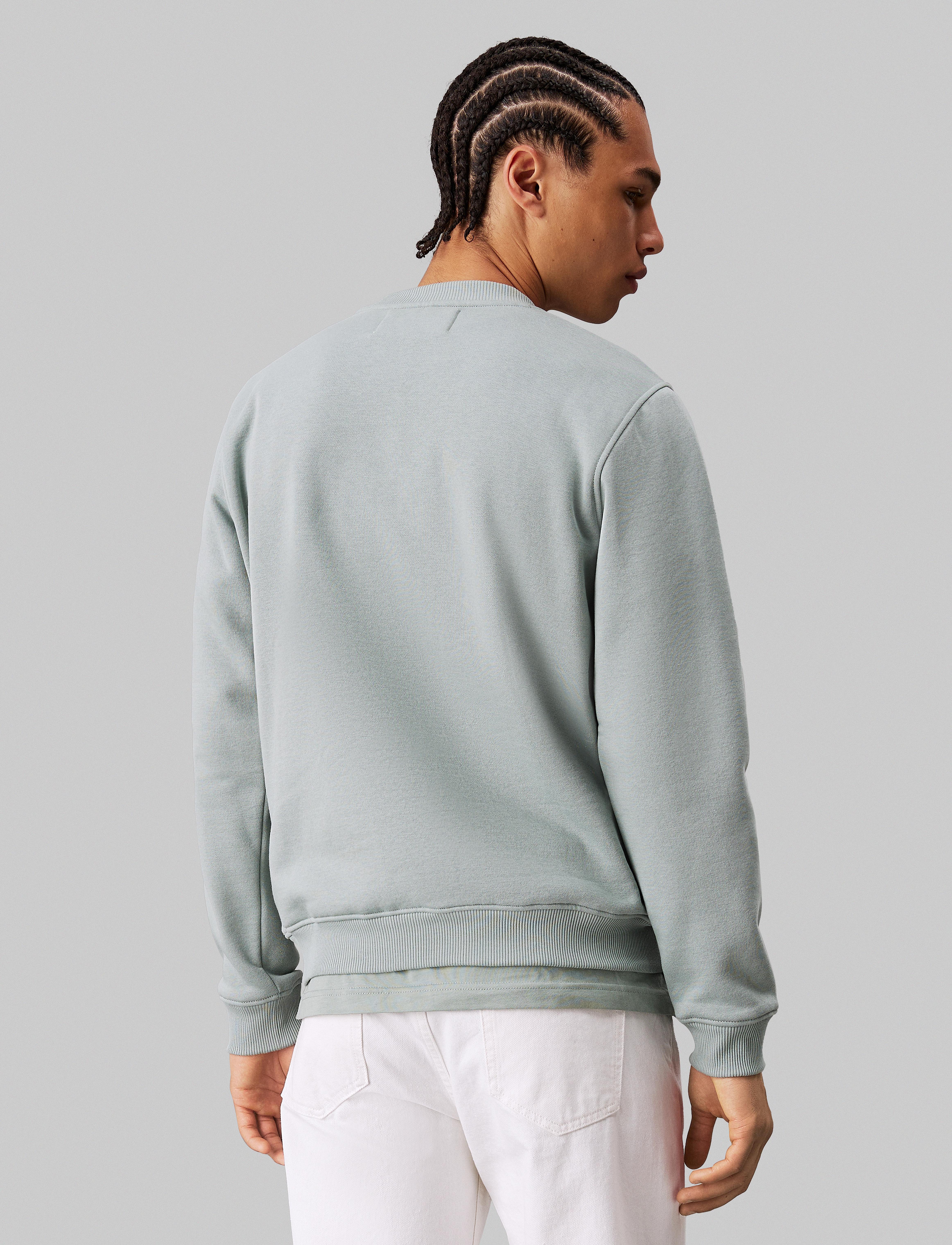Calvin Klein Jeans - MONOLOGO CREW NECK - slate gray - 4
