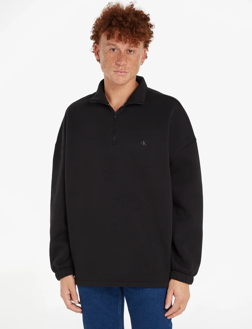 Colorblock half zip sweatshirt sales
