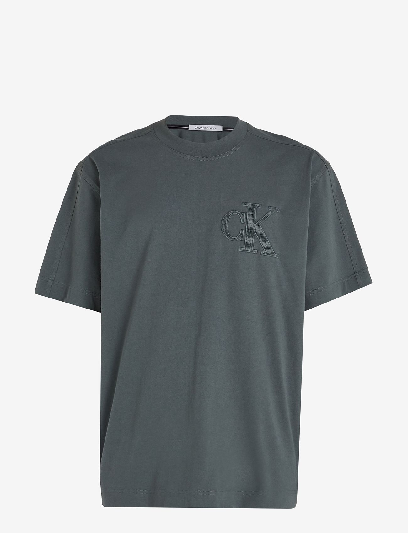 Calvin Klein Jeans - CK APPLIQUE TEE - endless grey - 0