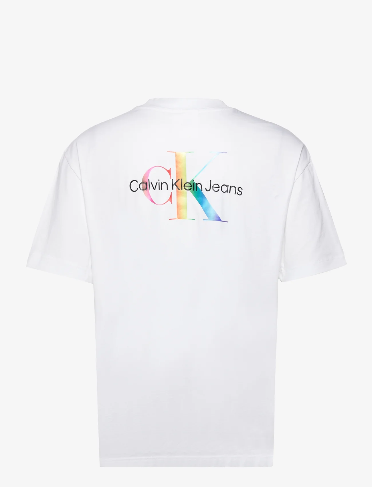 Calvin Klein Jeans - MONOLOGO GRAPHIC OVERSIZED TEE - kortärmade t-shirts - bright white - 1