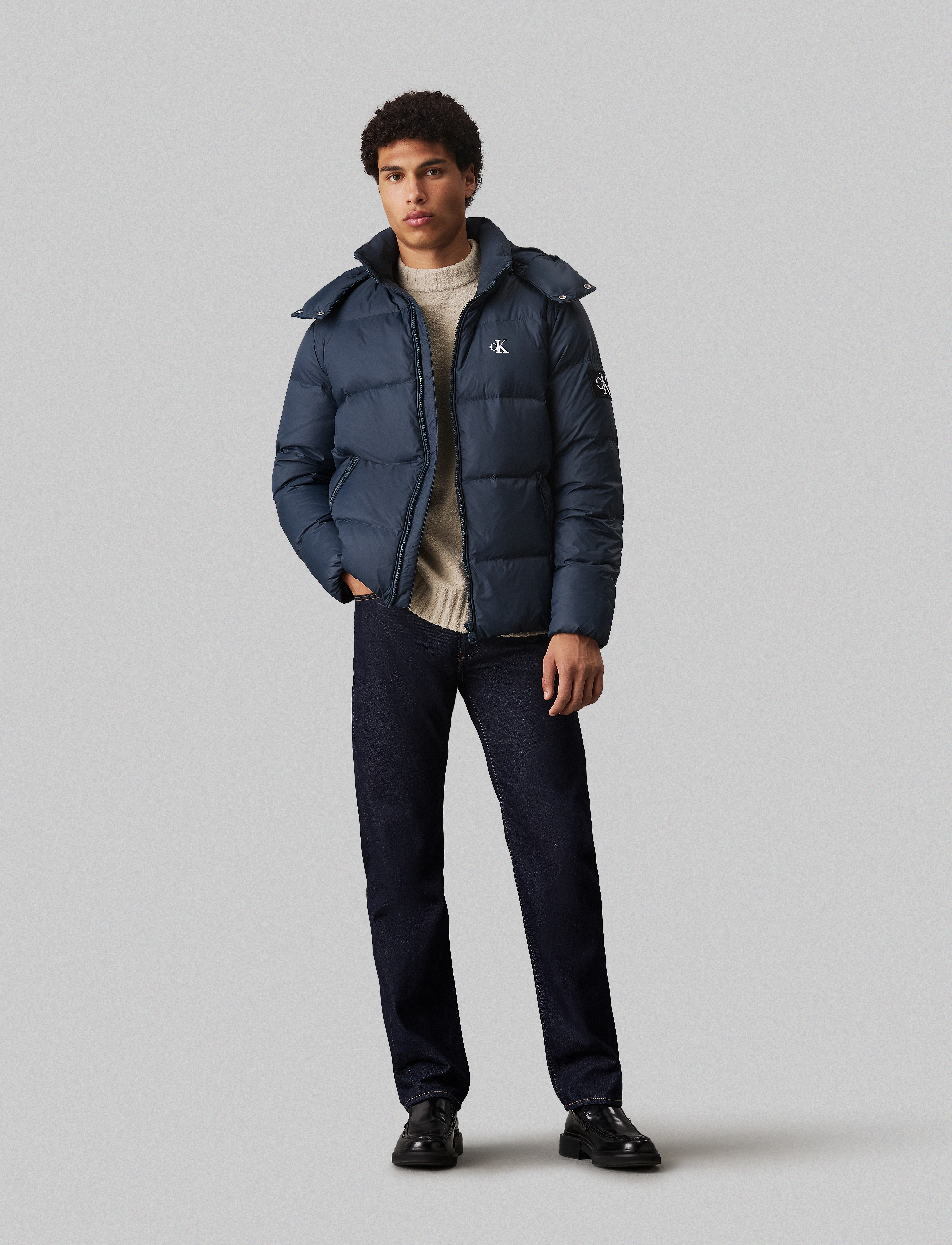 Calvin Klein Jeans - ESSENTIALS DOWN JACKET - Žieminės striukės - ink - 4