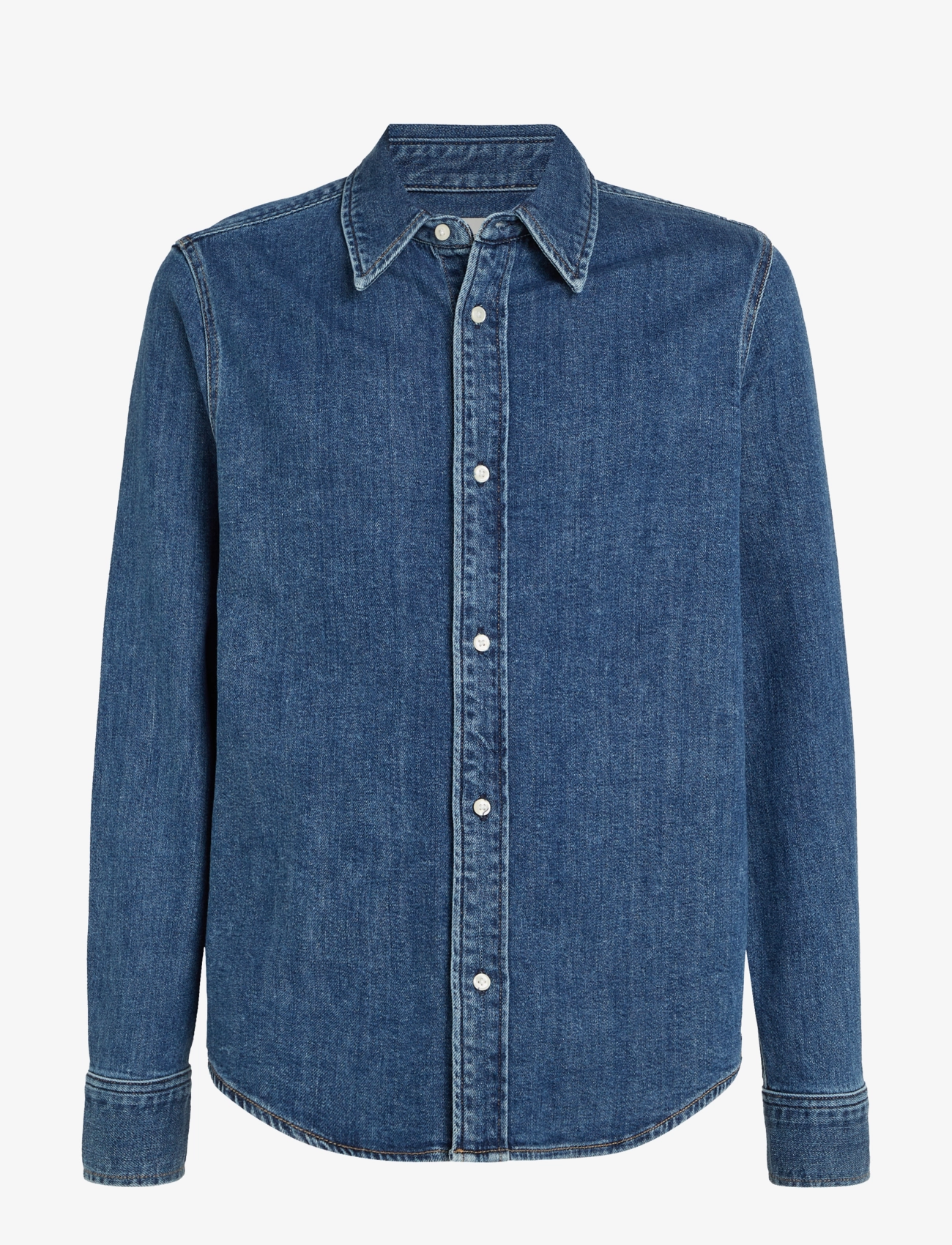Calvin Klein Jeans - SLIM DENIM SHIRT - denim dark - 1