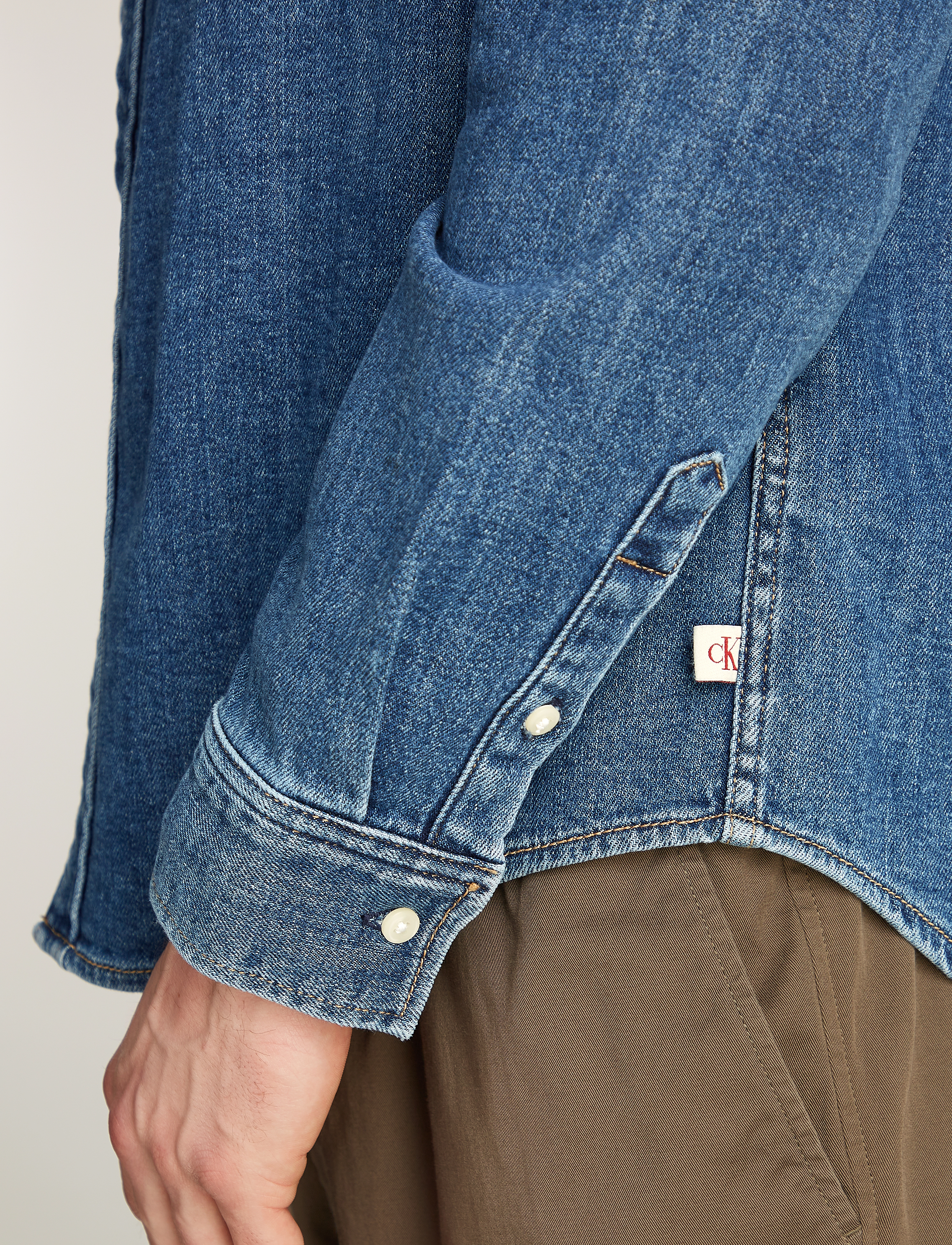 Calvin Klein Jeans - SLIM DENIM SHIRT - denim dark - 3