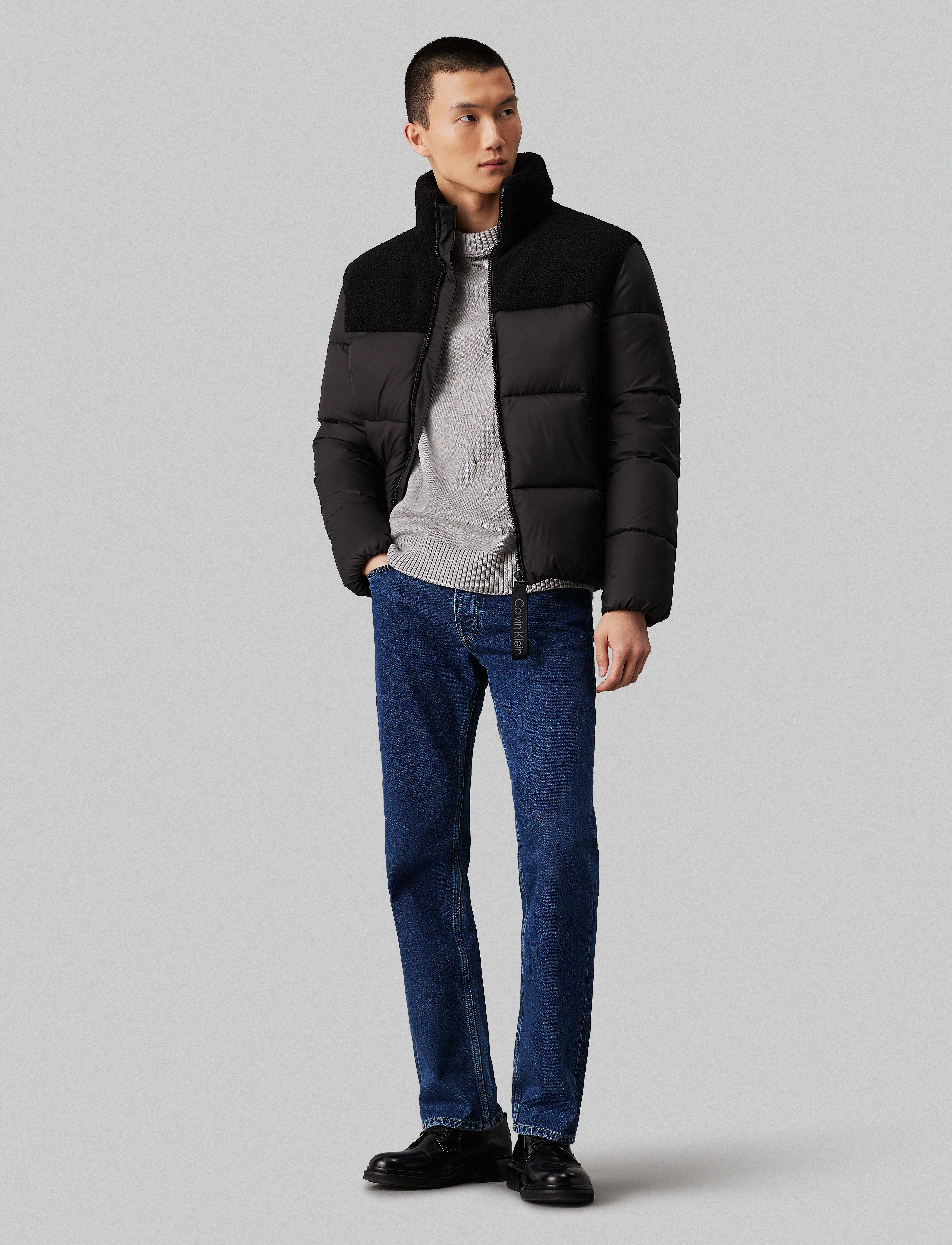 Calvin Klein Jeans - SHERPA PUFFER JACKET - ck black - 4