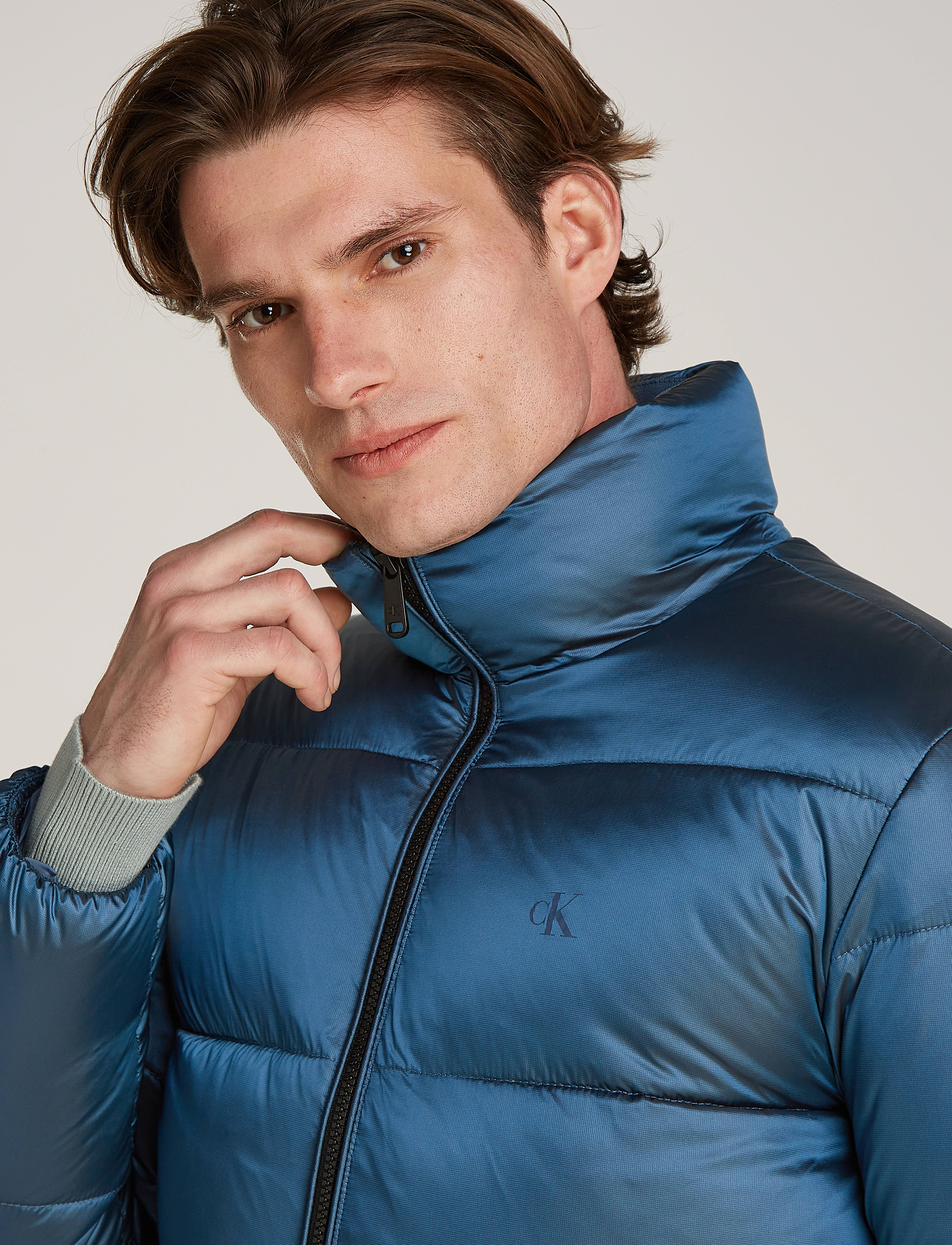 Calvin Klein Jeans - TWO TONE PUFFER JACKET - china blue / ck black - 3