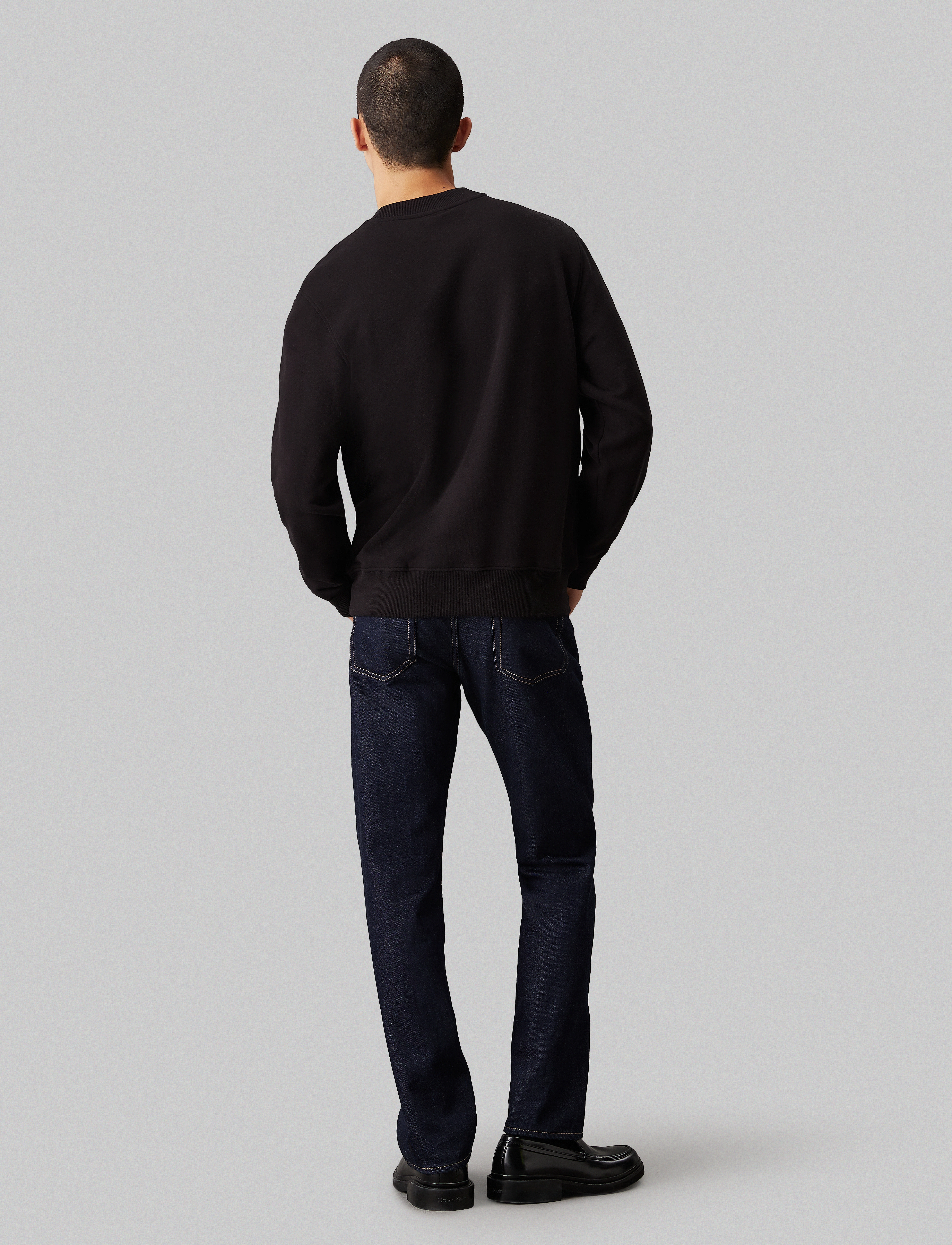 Calvin Klein Jeans - CHENILLE MONOLOGO CREW NECK - ck black - 4