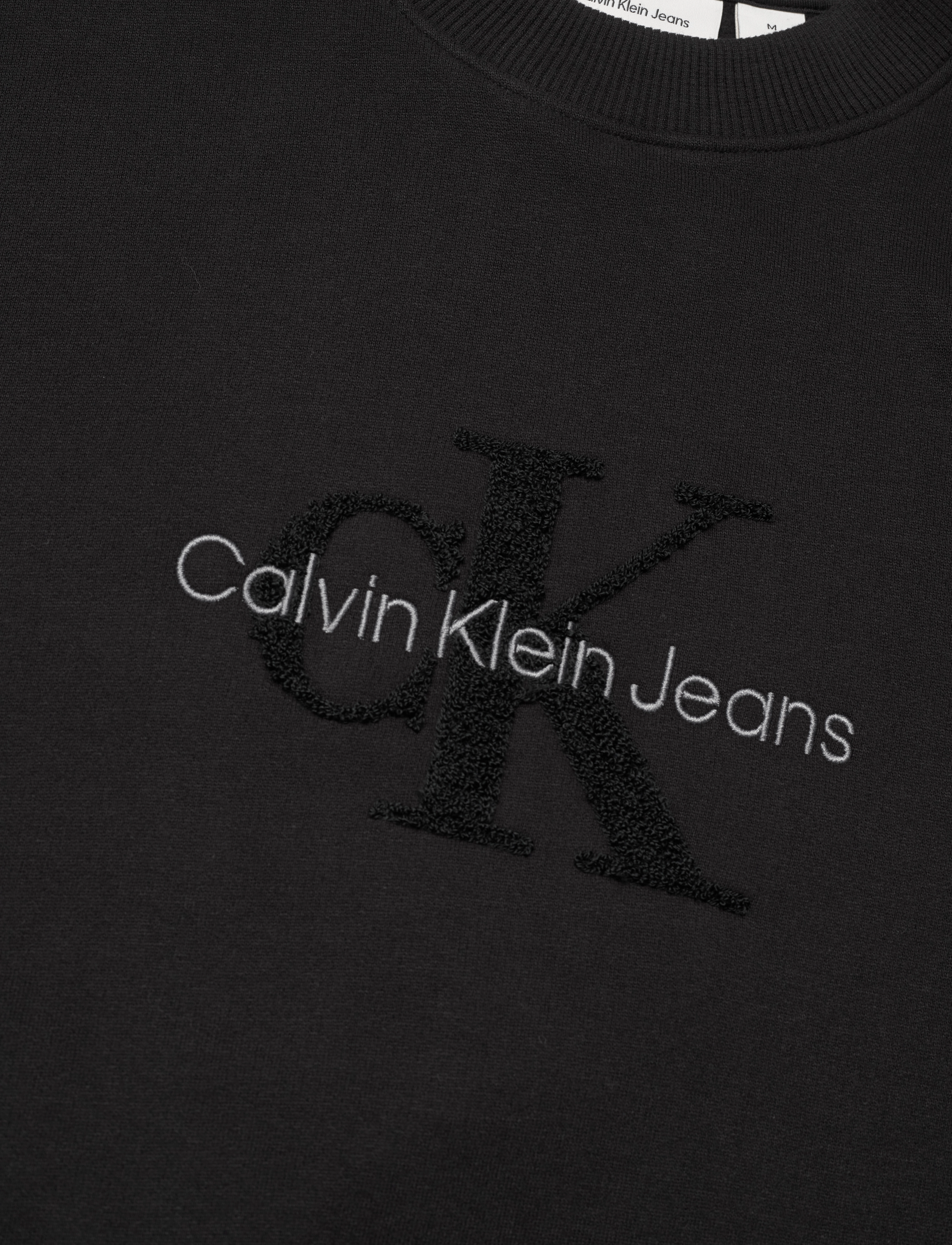 Calvin Klein Jeans - CHENILLE MONOLOGO CREW NECK - ck black - 5
