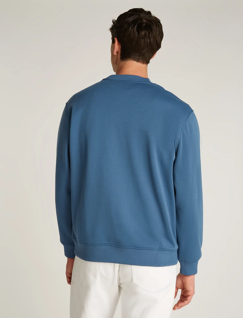 Logo tape crewneck sweatshirt sales