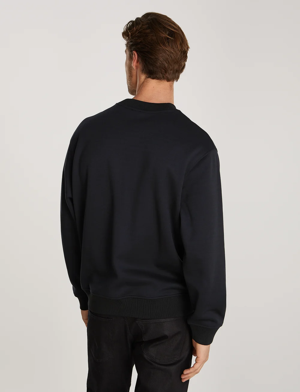 Calvin Klein Jeans Logo Tape Crew Neck Sweatshirts Boozt