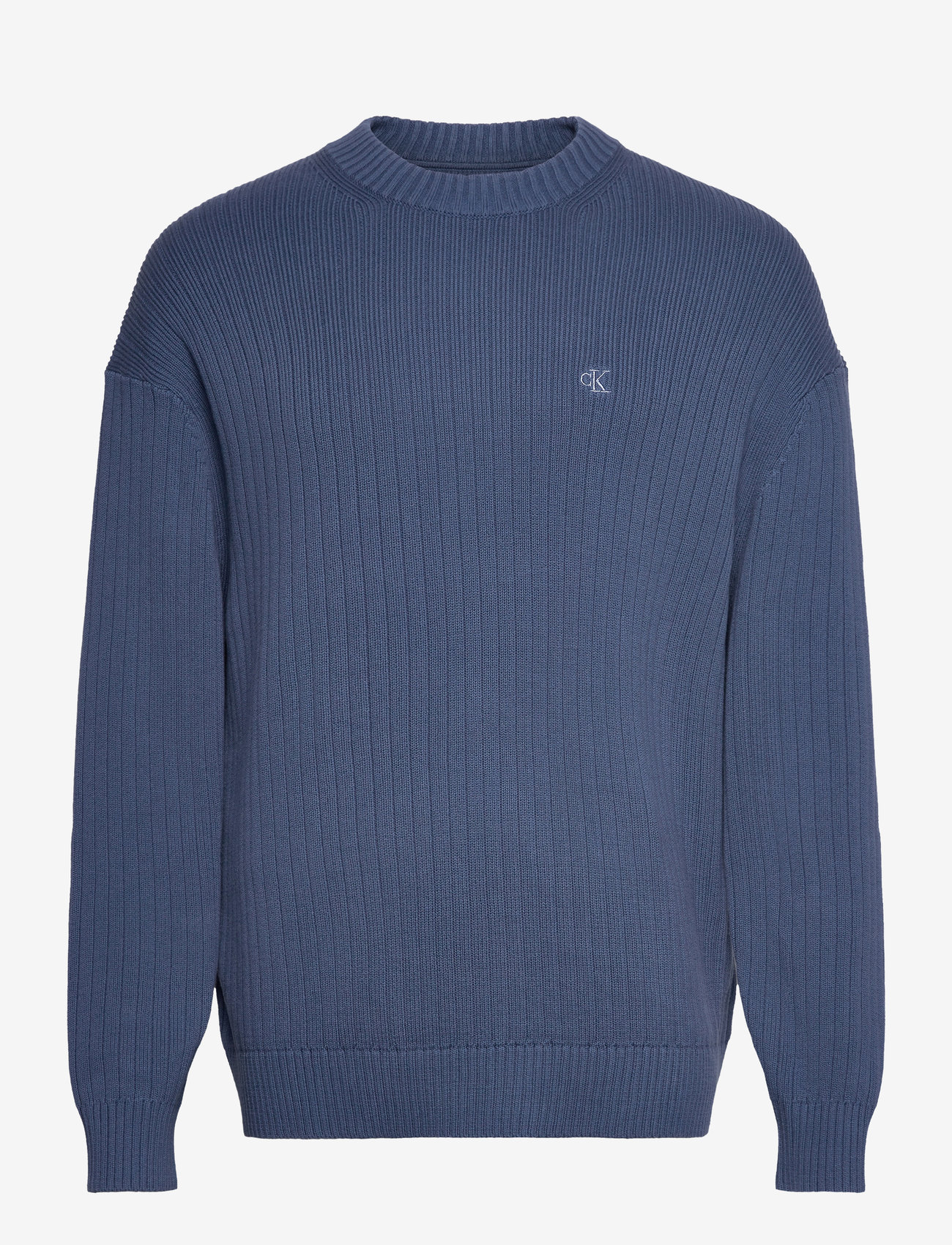 Calvin Klein Jeans - LINEAR SWEATER - sügisesed riided - blue coast - 0