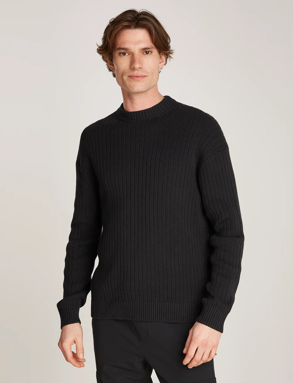 Calvin Klein Jeans Linear Sweater Knitted Round Necks Boozt