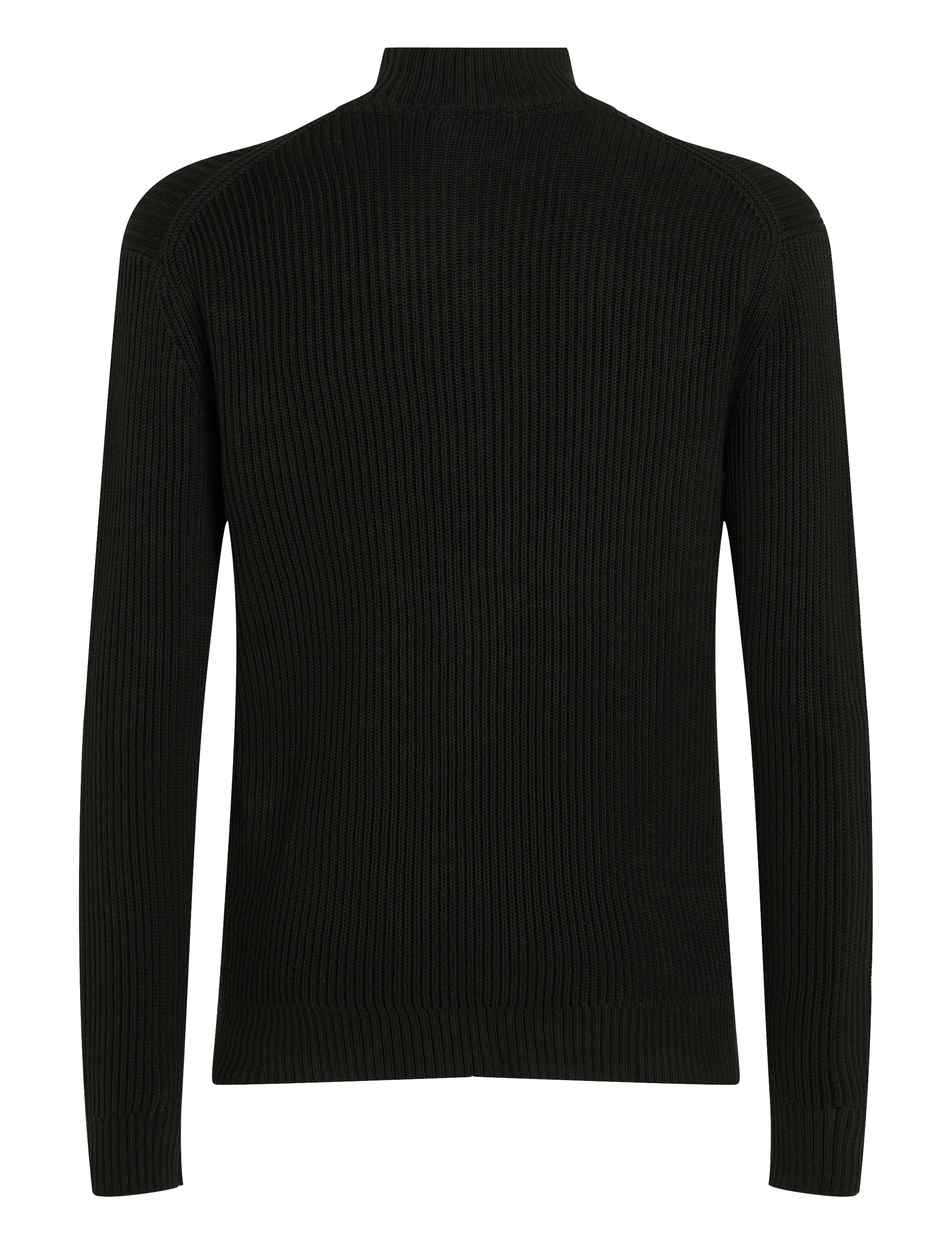 Calvin Klein Jeans - WOVEN LABEL ZIP THROUGH SWEATER - ck black - 2