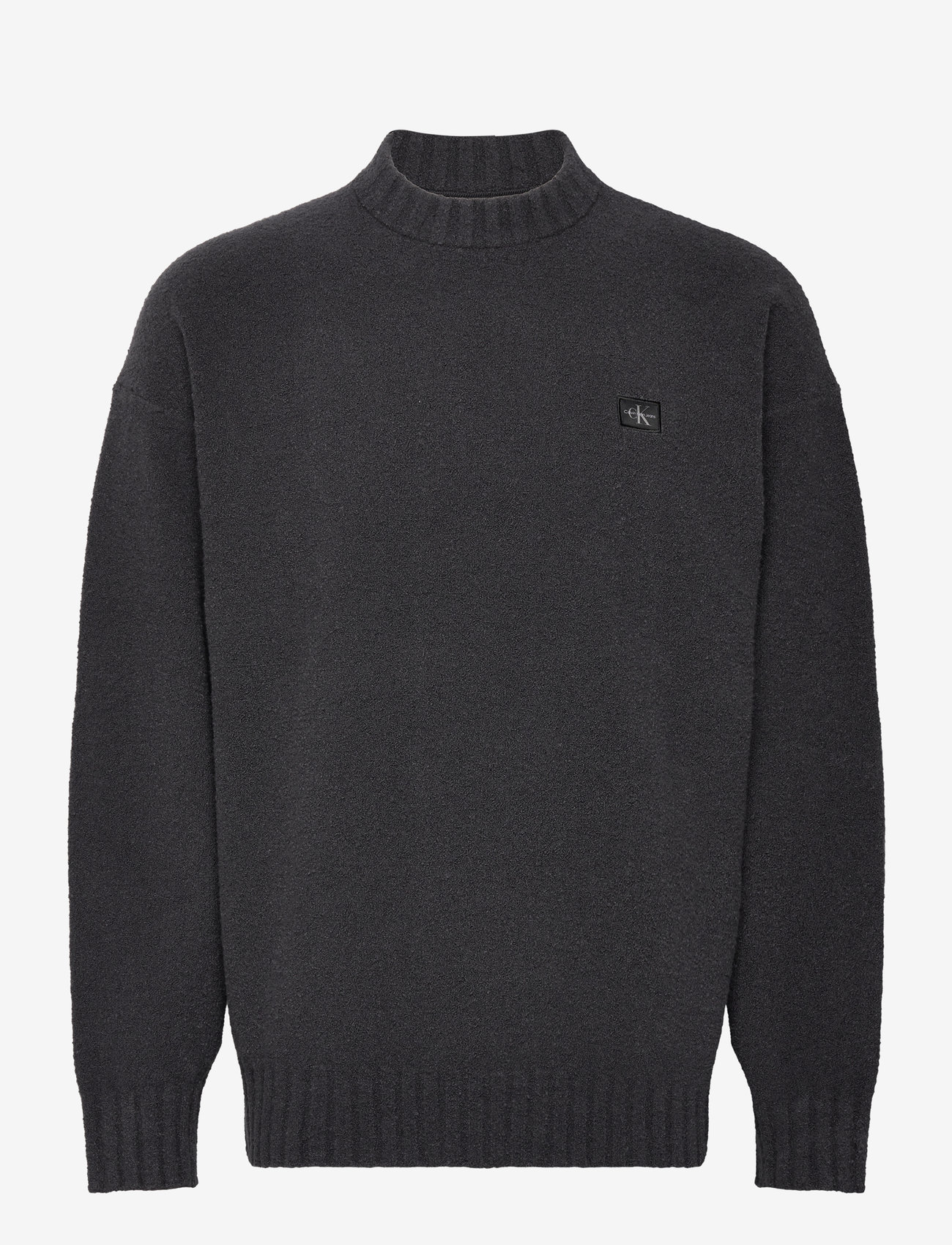 Calvin Klein Jeans Boucle Boxy Sweater (CKJJ30J326202) Knitted Round  Necks