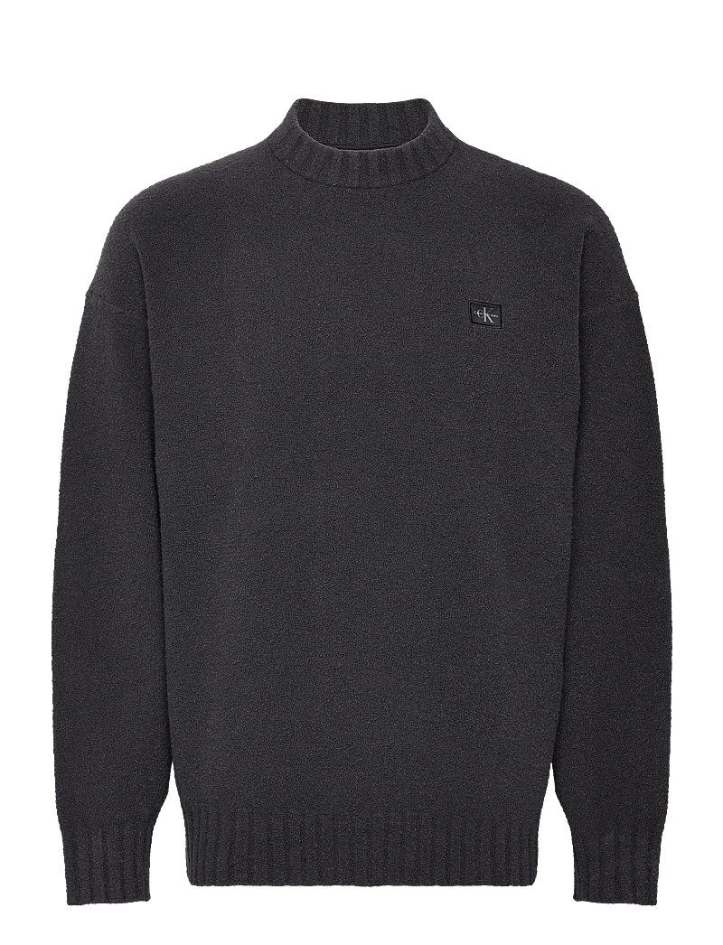 Calvin Klein Jeans Boucle Boxy Sweater (CKJJ30J326202) Knitted Round Necks