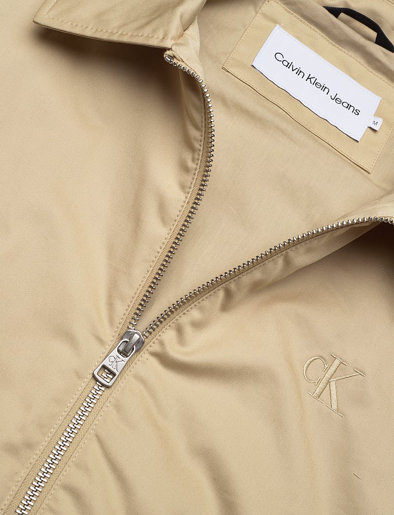 Calvin Klein Jeans - STRETCH SLIM FIT TEE - efterårsjakker - pale khaki - 5