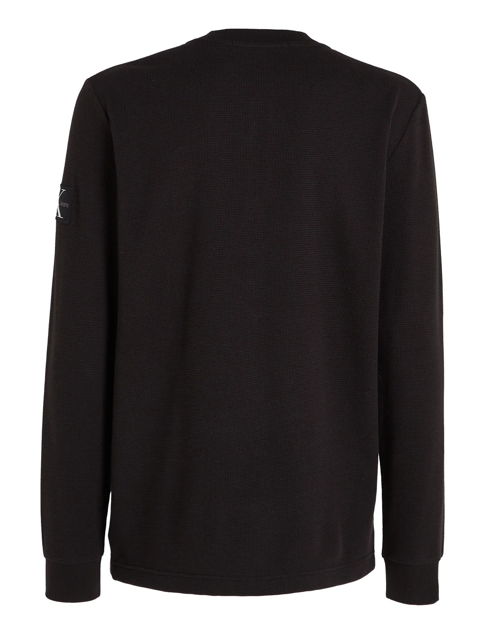 Calvin Klein Jeans - BADGE WAFFLE LS HENLEY - rundhalsad - ck black - 4