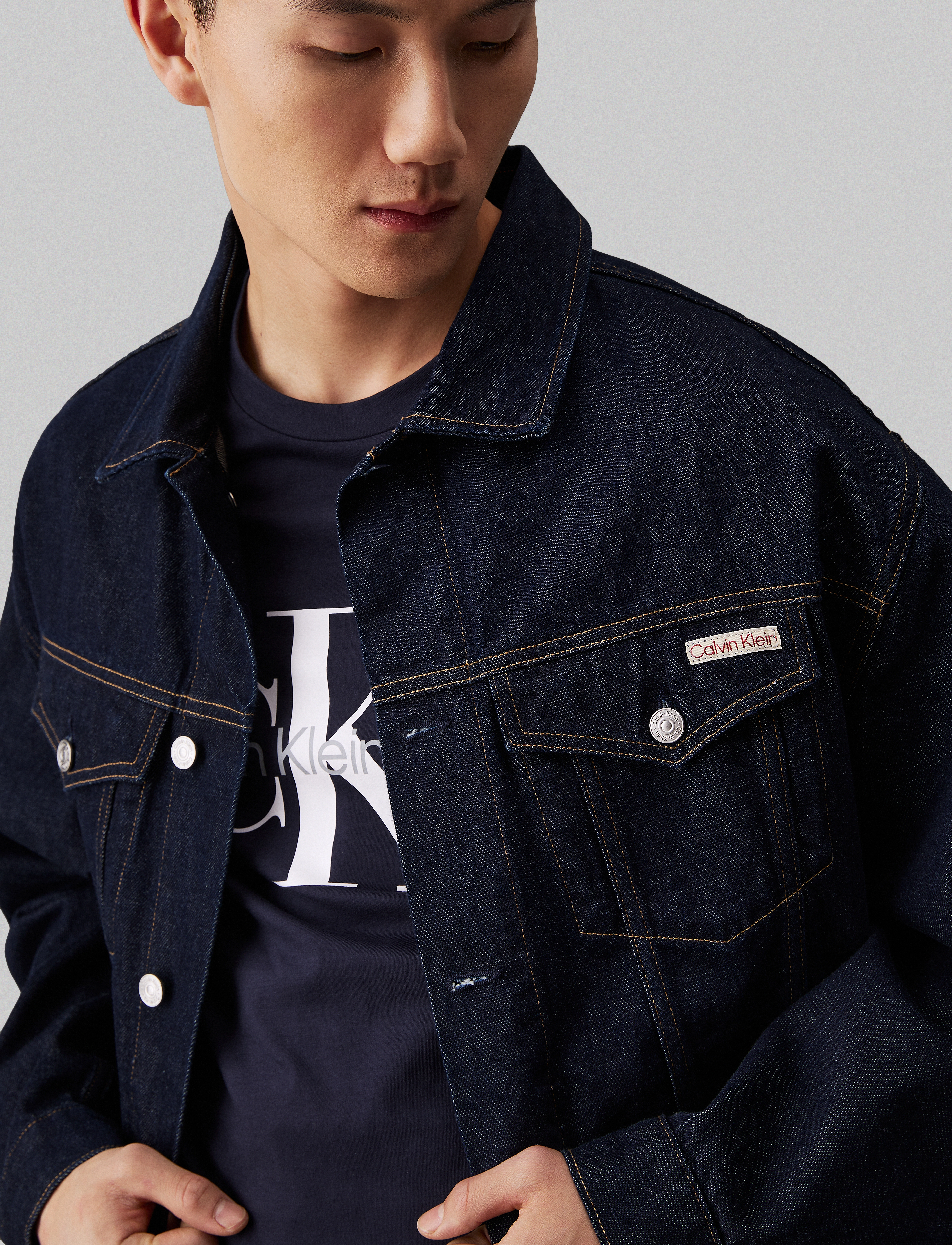 Calvin Klein Jeans - RELAXED DENIM JACKET - denim dark - 3