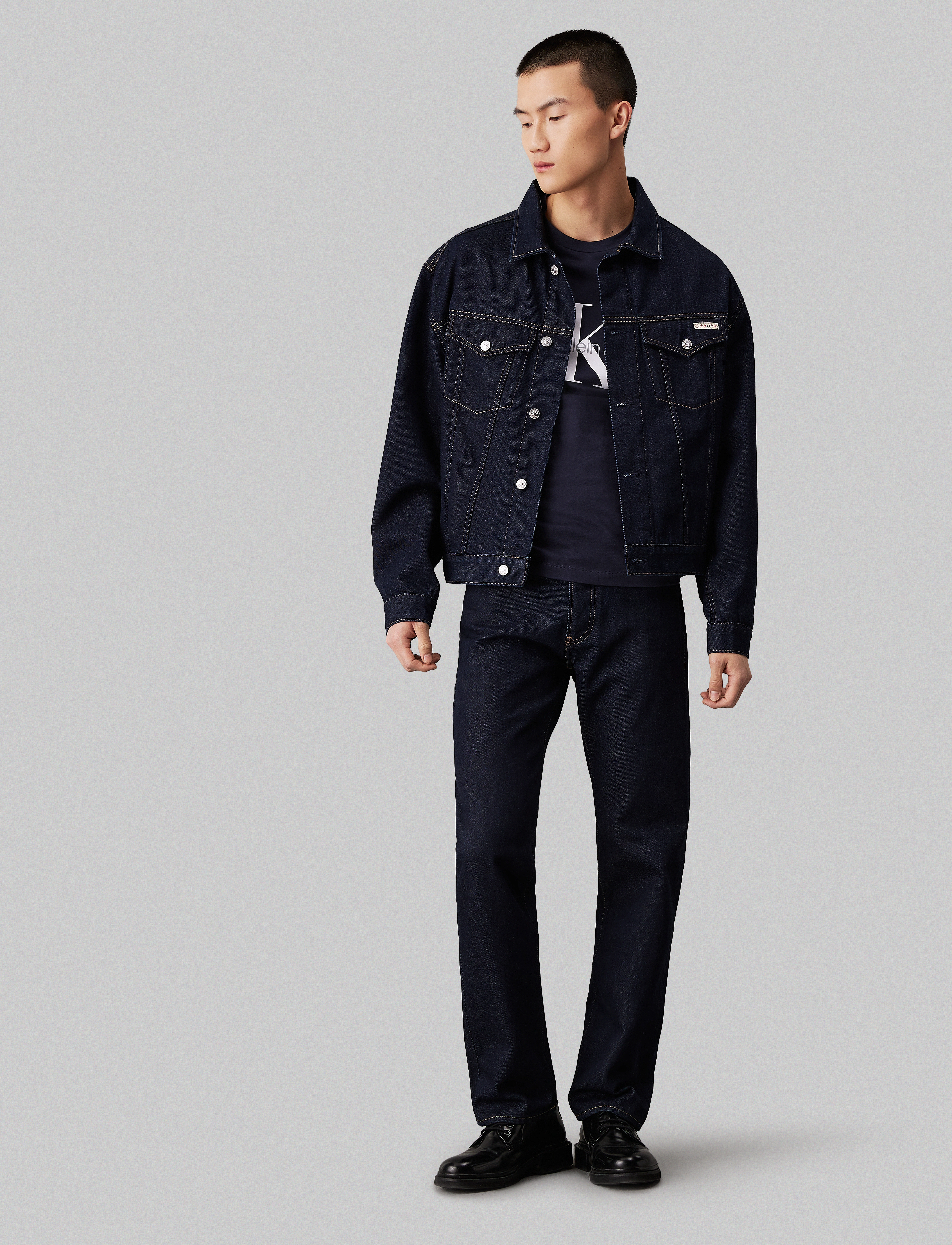 Calvin Klein Jeans - RELAXED DENIM JACKET - denim dark - 4