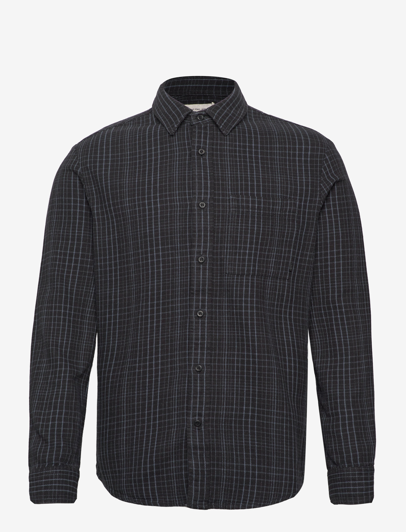 Calvin Klein Jeans - FLANNEL ONE-POCKET SHIRT - flanell-hemden - black / blue check - 0