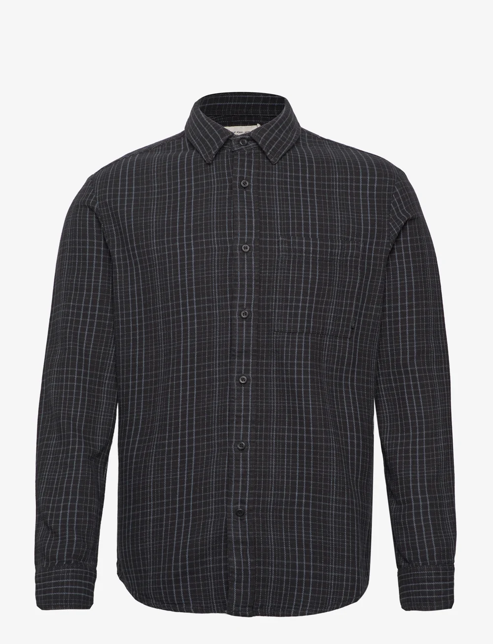 Calvin Klein Jeans - FLANNEL ONE-POCKET SHIRT - flannel-skjorter - black / blue check - 0